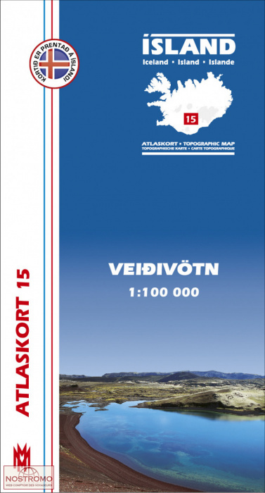 VEIDIVÖTN 15 | hiking map Mal og Menning