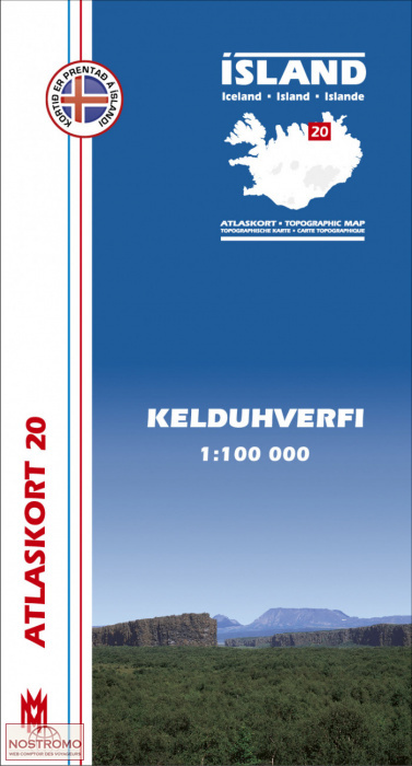 KELDUHVERFI 20 | hiking map Mal og Menning