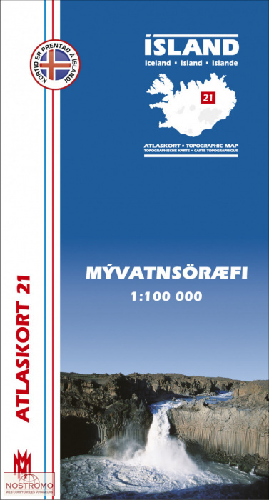 MYVATNSÖRAEFI 21 | hiking map Mal og Menning