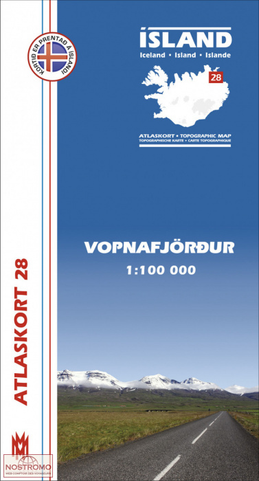 VOPNAFJÖRDUR 28 | Mal og Menning hiking map