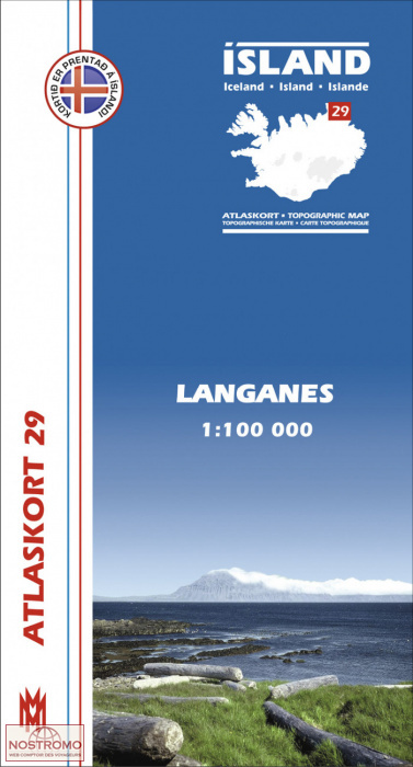 LANGANES 29 | Mal og Menning hiking map