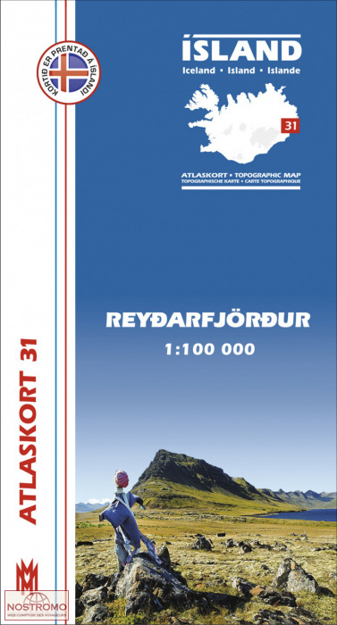 REYDARFJÖRDUR 31 | hiking map Mal og Menning