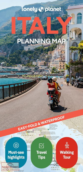 ITALIE | carte touristique Lonely Planet