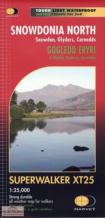 SNOWDONIA NORTH - SNOWDON, GLYDERS, CARNEDDS | Harvey hiking map