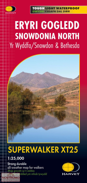 SNOWDONIA NORTH/ERYRI GOGLEDD | carte de randonnée Harvey