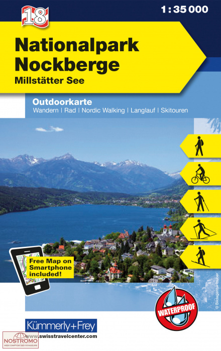 18 NATIONALPARK NOCKBERGE | carte de randonnée Kummerly+Frey