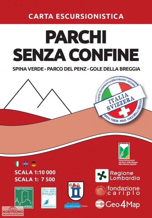 PARCHI SENZA CONFINE | carte de randonnée Geo4map