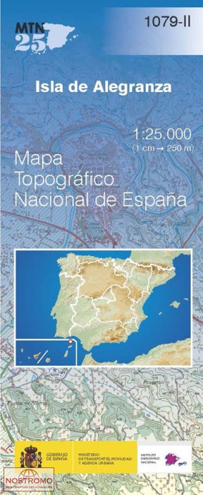 1079-2 ISLA DE ALEGRANZA | CNIG topographical map