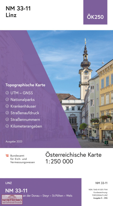 33-11 LINZ | carte topographique BEV