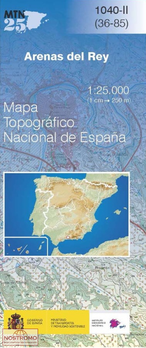 1040-2 ARENAS DEL REY | carte topographique CNIG