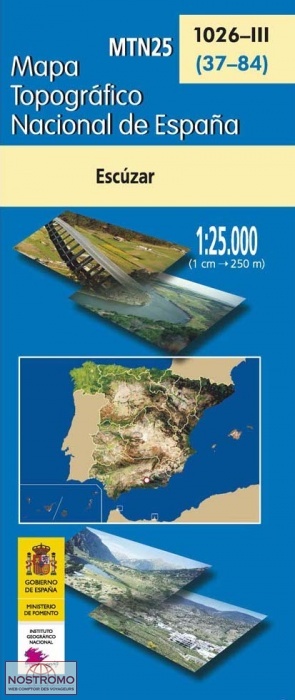 1026-3 ESCÚZAR | carte topographique CNIG
