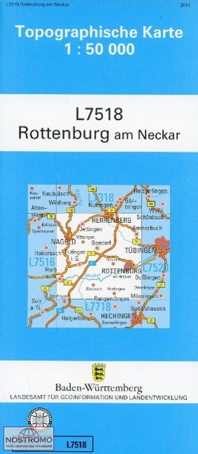 L7518 ROTTENBURG AM NECKAR | carte topographique LGL