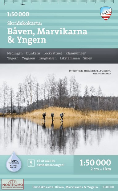 BÅVEN - MARVIKARNA - YNGERN | carte de sports d'hiver Calazo