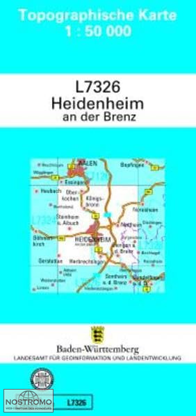 L7326 HEIDENHEIM AN DER BRENZ | carte topographique LGL