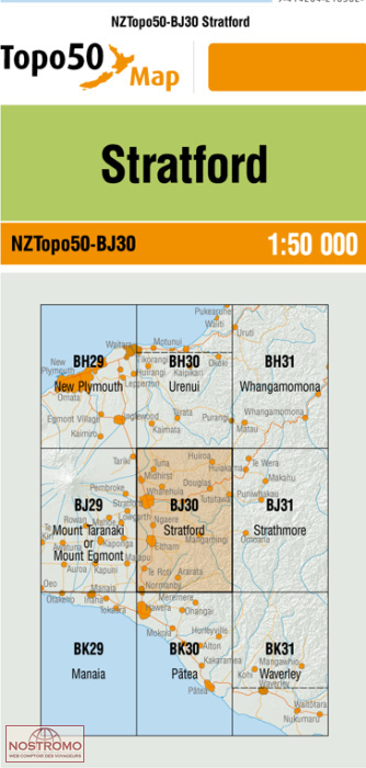 BJ30 STRATFORD | carte topographique LINZ