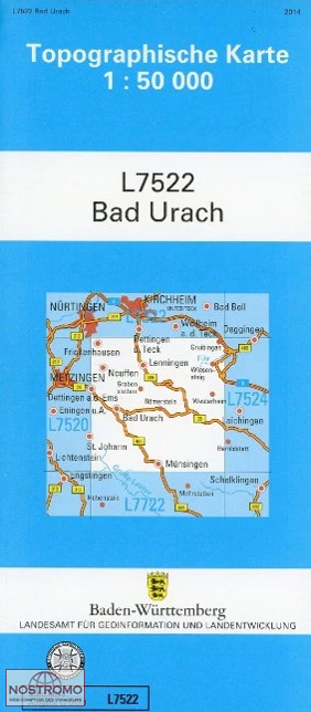 L7522 BAD URACH | carte topographique LGL