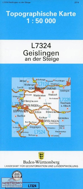 L7324 GEISLINGEN AN DER STEIGE | carte topographique LGL