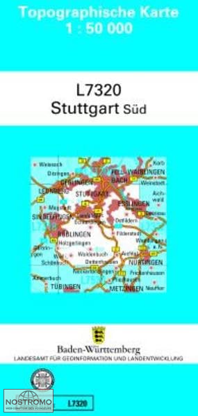 L7320 STUTTGART SÜD | carte topographique LGL