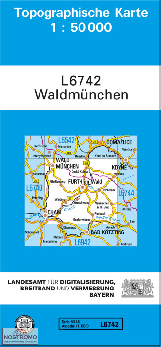 L6742 WALDMÜNCHEN | carte topographique LDBV