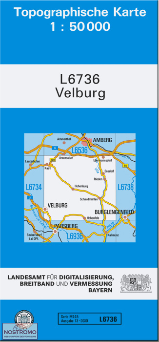 L6736 VELBURG | carte topographique LDBV