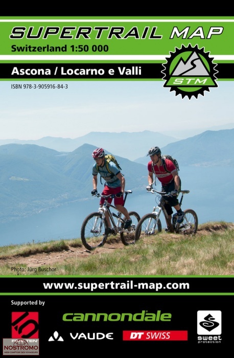 ASCONA, LOCARNO E VALLI | carte de VTT Supertrail