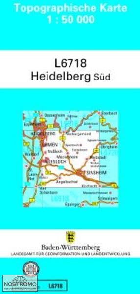 L6718 HEIDELBERG SÜD | LGL topographical map