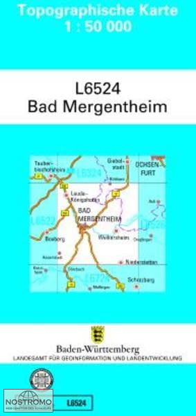 L6524 BAD MERGENTHEIM | carte topographique LGL