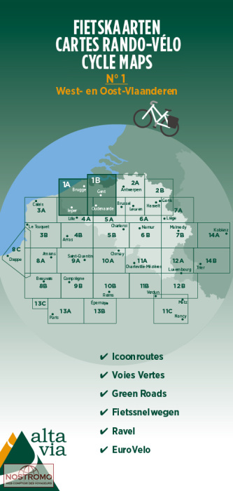 WESTERN & EASTERN FLANDERS 1A/1B | Alta Via cycling map