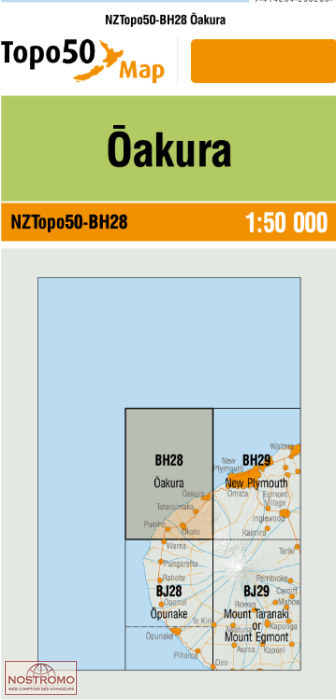 BH28 OAKURA | carte topographique LINZ