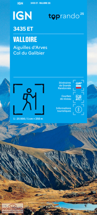 3435ET VALLOIRE | carte de randonnée IGN