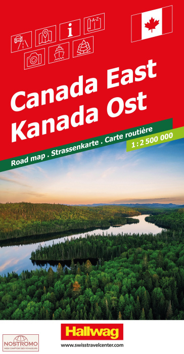 CANADA EAST | Hallwag road map