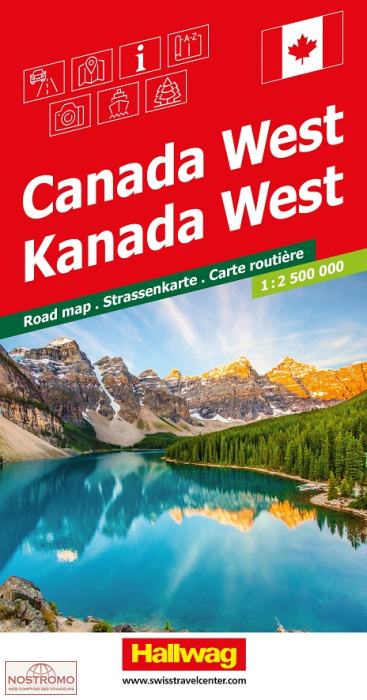 CANADA WEST | Hallwag road map