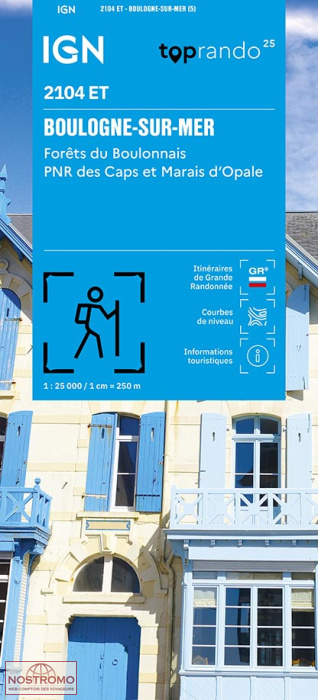 2104ET BOULOGNE-SUR-MER | IGN hiking map