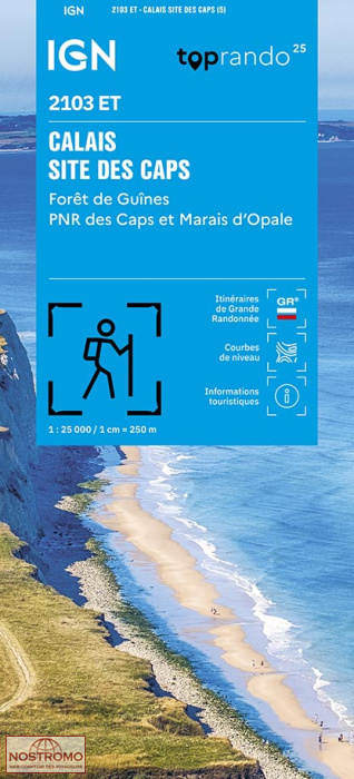 2103ET CALAIS - SITE DES CAPS | IGN hiking map