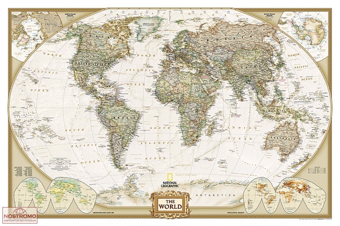 THE WORLD POLITICAL EXECUTIVE | National Geographic wall map