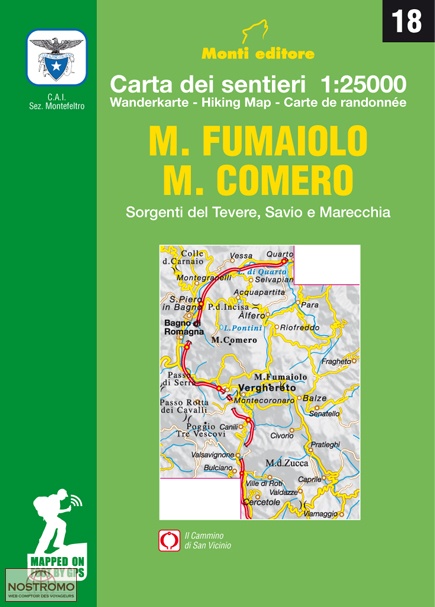 18 MONTE FUMAIOLO - MONTE COMERO | Monti hiking map