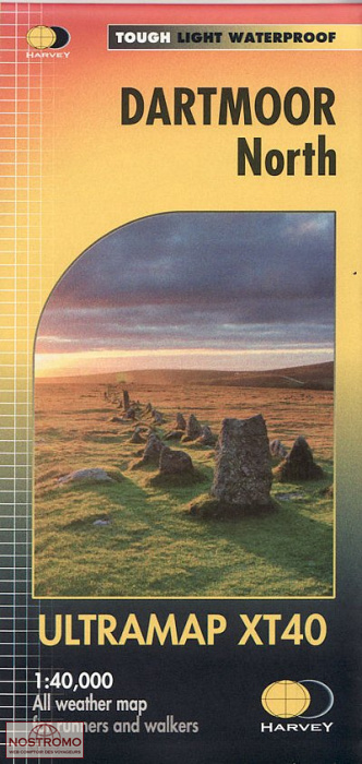 DARTMOOR NORTH | carte de randonnée Harvey