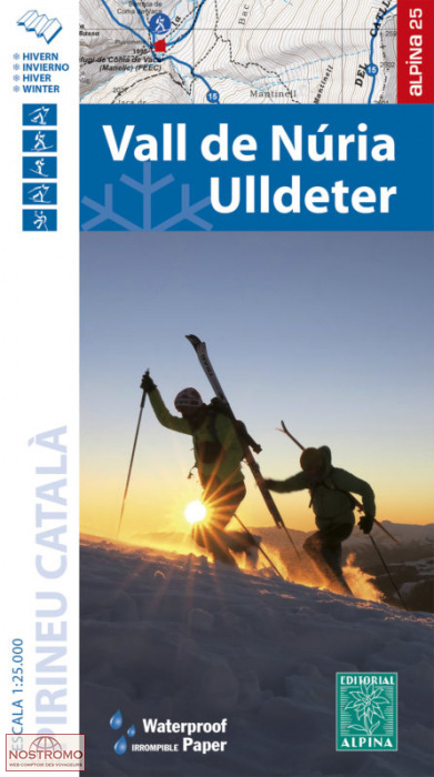 VALL DE NÚRIA – ULLDETER | Alpina winter sports map