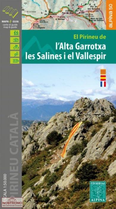 52 L'ALTA GARROTXA - LES SALINES I EL VALLESPIR | Alpina hiking map