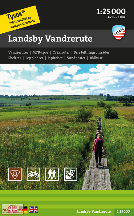 LANDSBY VANDRERUTE | Calazo hiking map