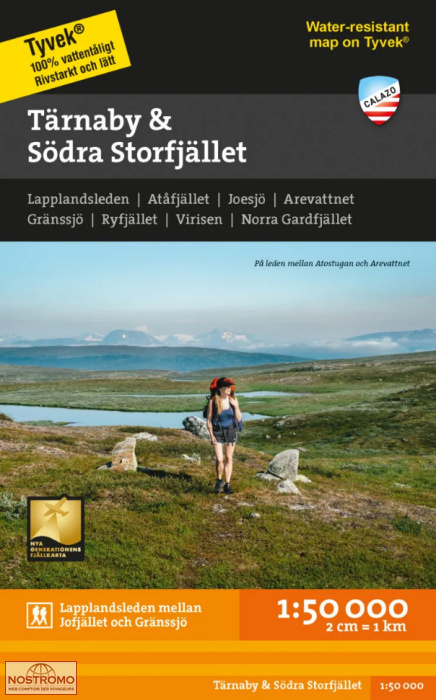 TÄRNABY & SÖDRA STORFJÄLLET | Calazo hiking map