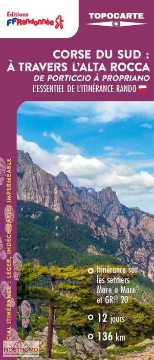 CORSE DU SUD : À TRAVERS L'ALTA ROCCA | FFRP hiking map