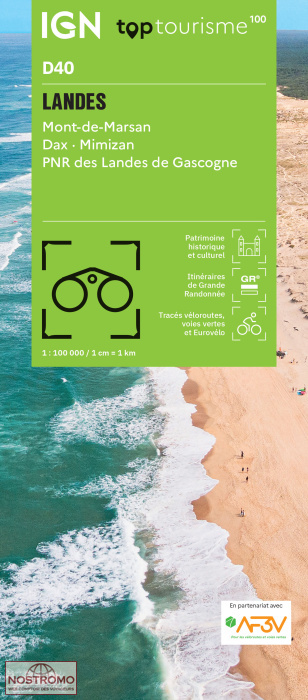 D40 LANDES | IGN travel map