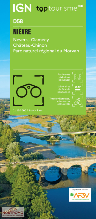 D58 NIÈVRE | IGN travel map