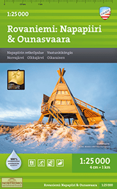 ROVANIEMI - NAPAPIIRI & OUNASVAARA | Calazo hiking map