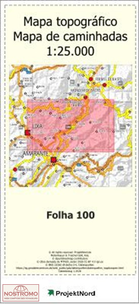 100 ARNOIA (CELORICO DE BASTO) | carte topographique Projektnord