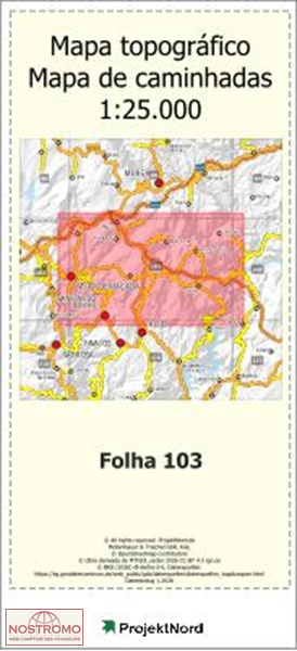 103 SANFINS DO DOURO (ALIJO) | carte topographique Projektnord