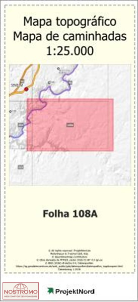 108A SENDIM-SUDESTE (MIRANDA DO DOURO) | carte topographique Projektnord