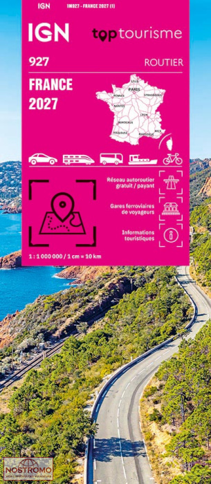 927 FRANCE | carte routière IGN