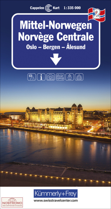 2 NORWAY CENTRAL | Kummerly+Frey road map